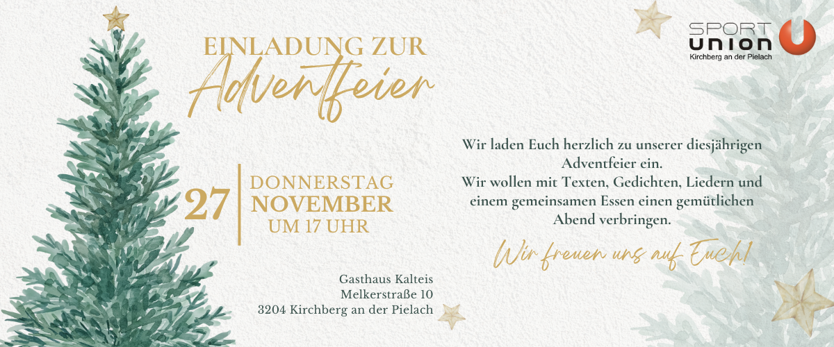 Einladung Adventfeier UNION 2025 Smart Slider